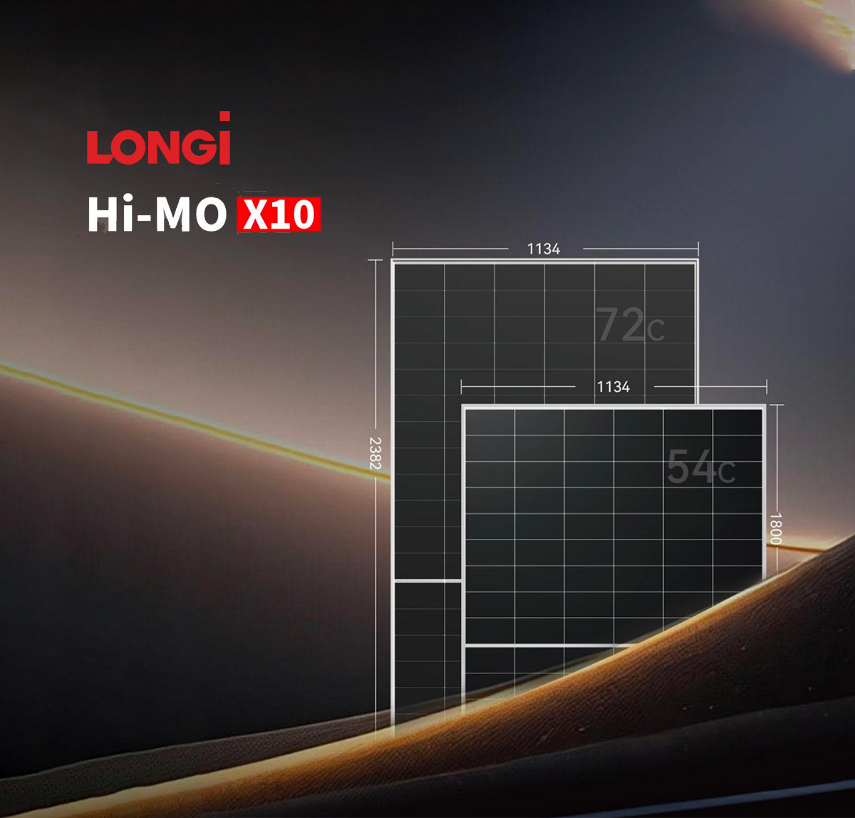 longi himo X10 solar panels