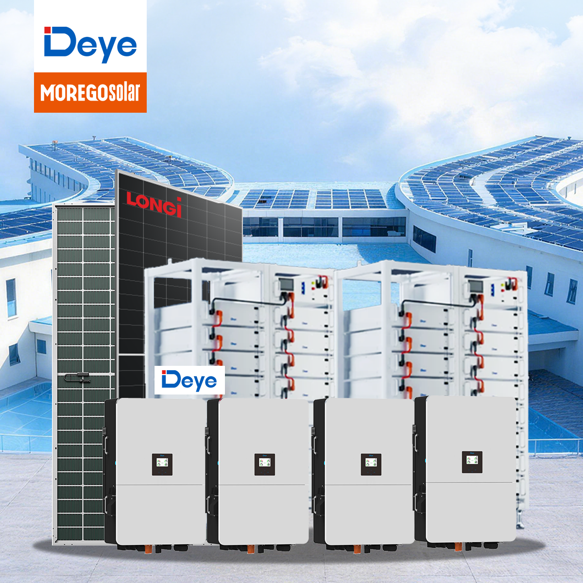 MOREGO PV ESS Hospital Backup Solar Power System 100kW 500kW 258kWh LiFePO4 Battery Uninterruptible Energy Storage for Africa
