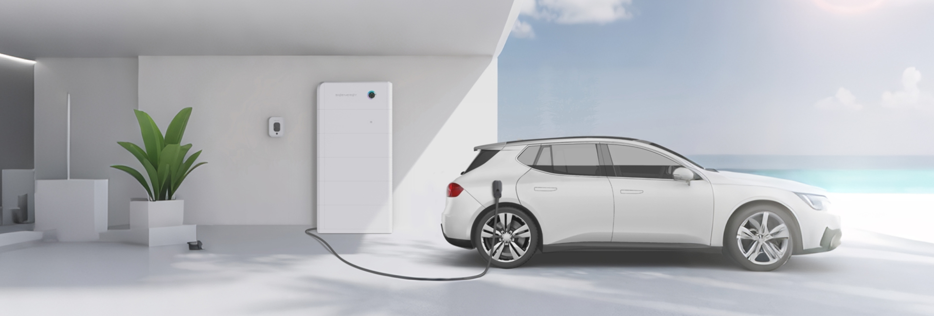 solar storage ev charging home ESS V2H technology