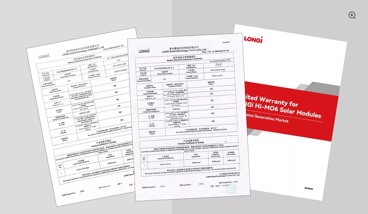 Longi-solar-certificate